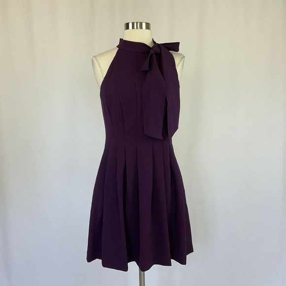 Vince Camuto Dresses & Skirts - Vince Camuto Women's Cocktail Dress Size 8 Purple Sleeveless Fit & Flare